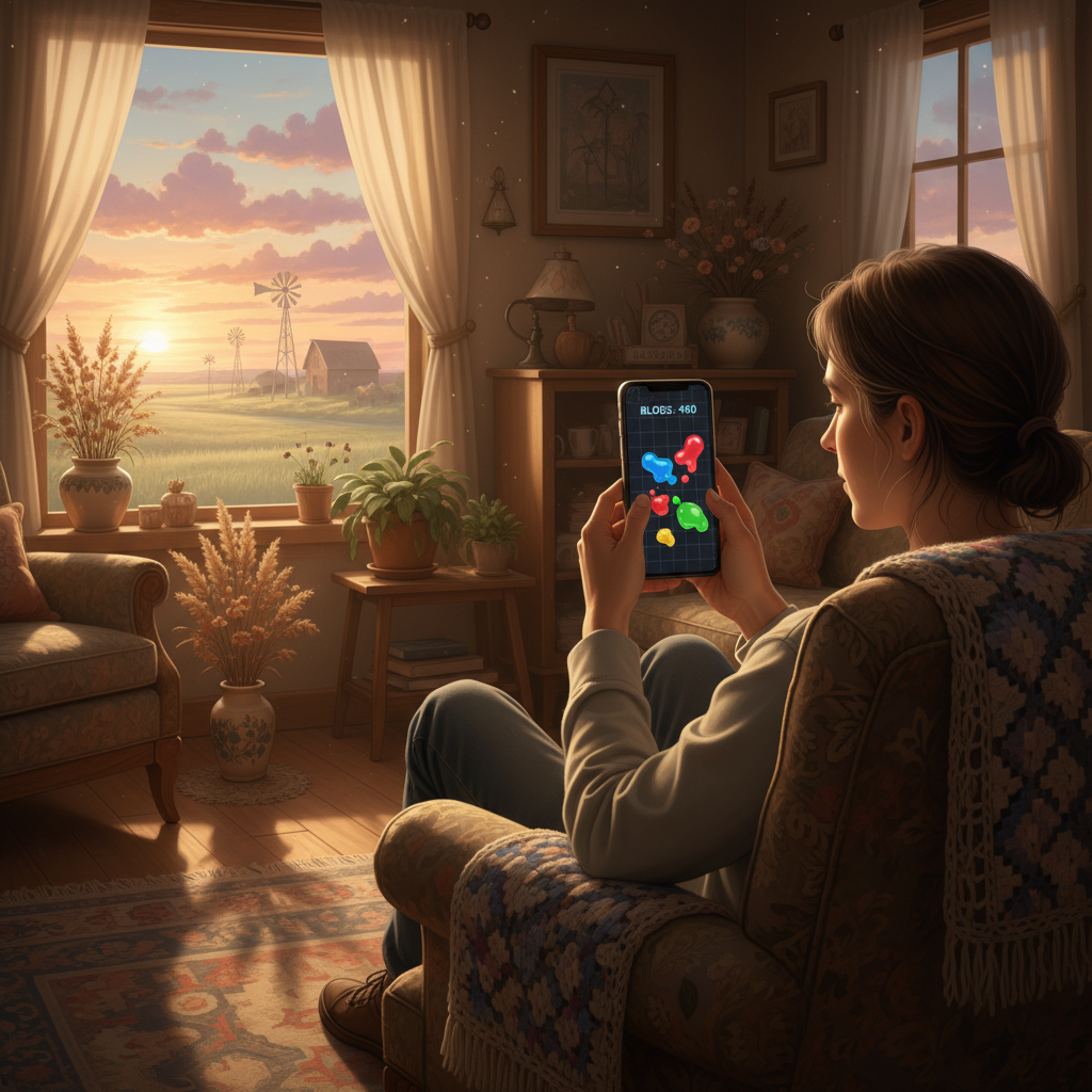 Thronglets: A Reflective Game Connecting Saskatchewan