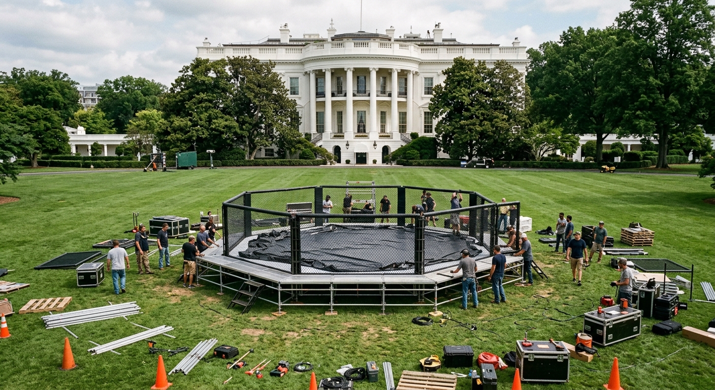 UFC Freedom 250: South Lawn of White House Prepares for Historic Mixed Martial Arts Showcase